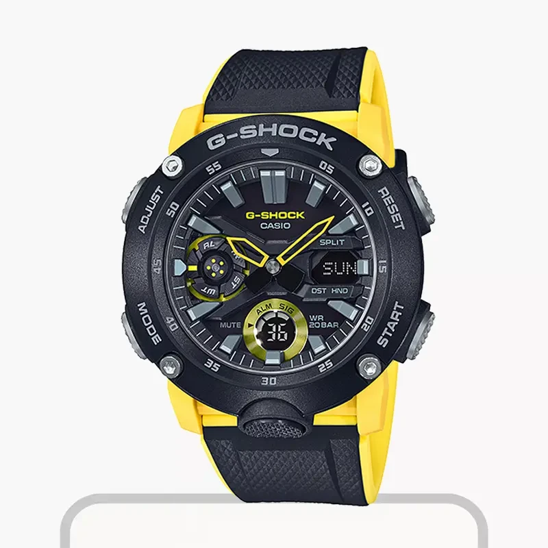 Casio G-Shock Carbon Core Guard Black Watch For Men’s- GA-2000-1A9